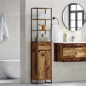 Badezimmerschrank Altholz 40x30x180cm