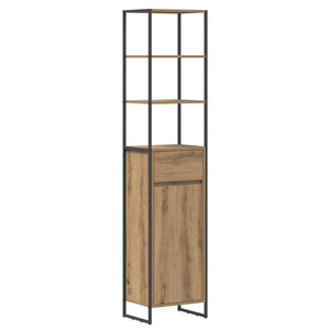 Badezimmerschrank Eiche 40x30x180 cm