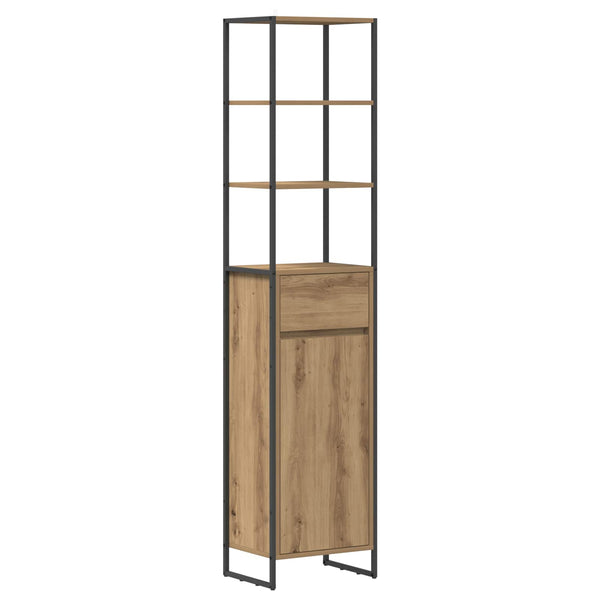 Badezimmerschrank Eiche 40x30x180 cm