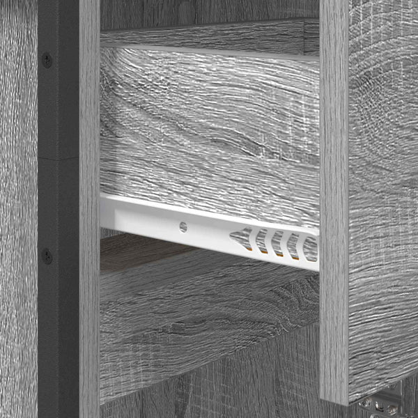 Badezimmerschrank Grau Sonoma 40x30x100cm