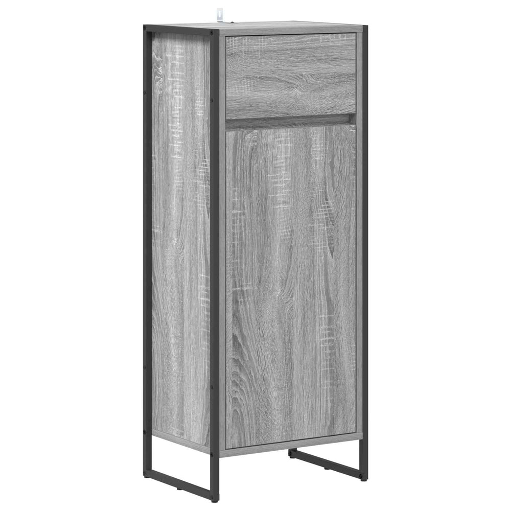 Badezimmerschrank Grau Sonoma 40x30x100cm