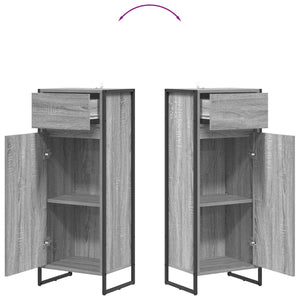 Badezimmerschrank Grau Sonoma 40x30x100cm