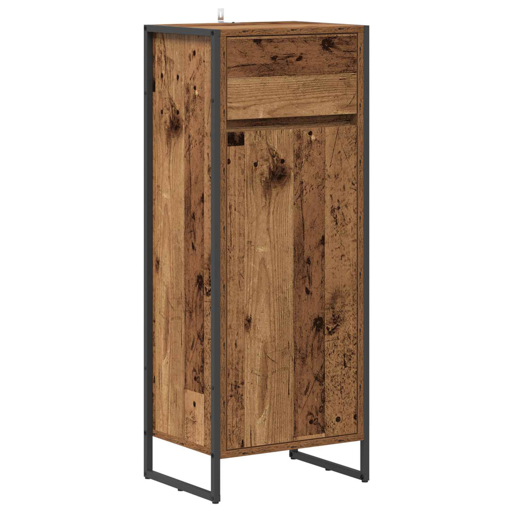 Badezimmerschrank Altholz 40x30x100cm