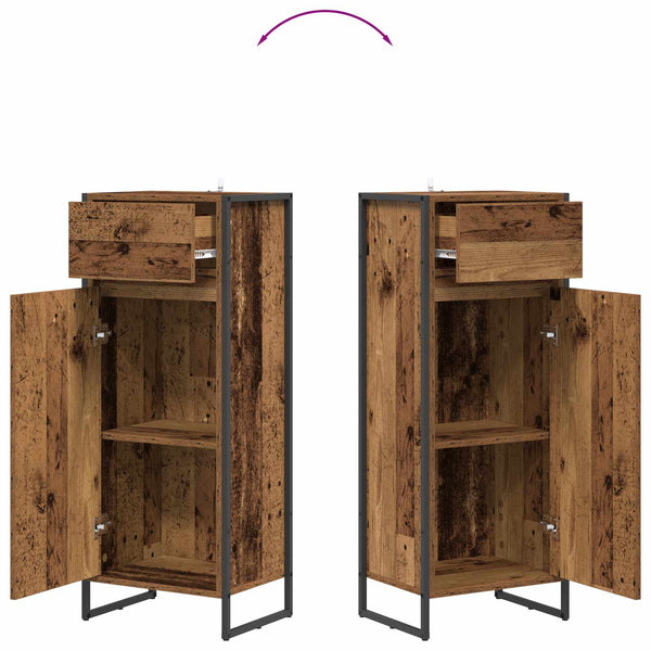 Badezimmerschrank Altholz 40x30x100cm