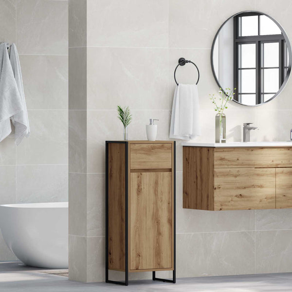 Badezimmerschrank Eiche 40x30x100 cm