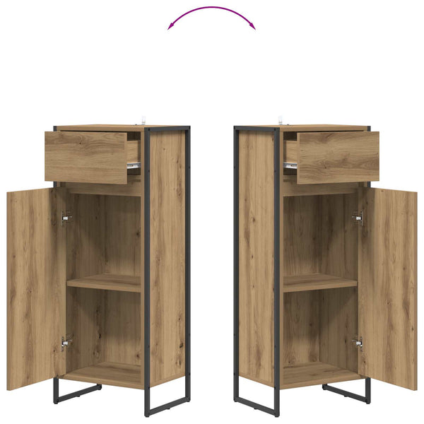 Badezimmerschrank Eiche 40x30x100 cm