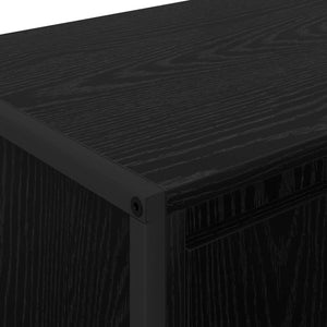 TV-Schrank Schwarz Eichen-Optik 140 cm