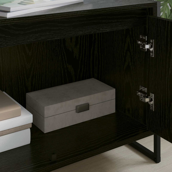 TV-Schrank Schwarz Eichen-Optik 140 cm