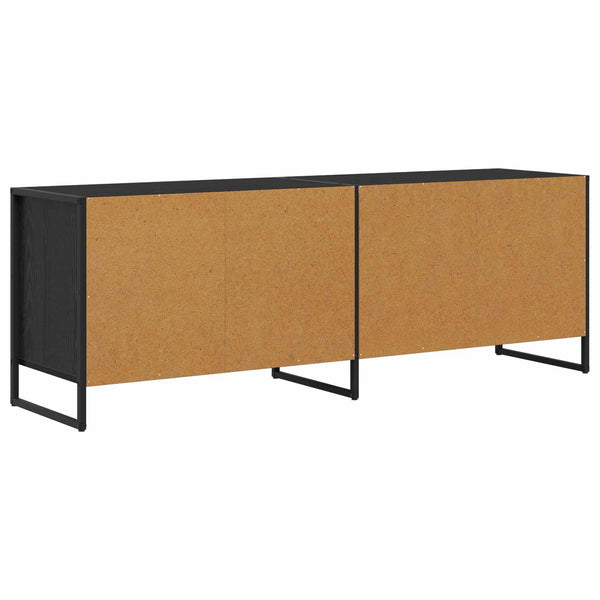TV-Schrank Schwarz Eichen-Optik 140 cm