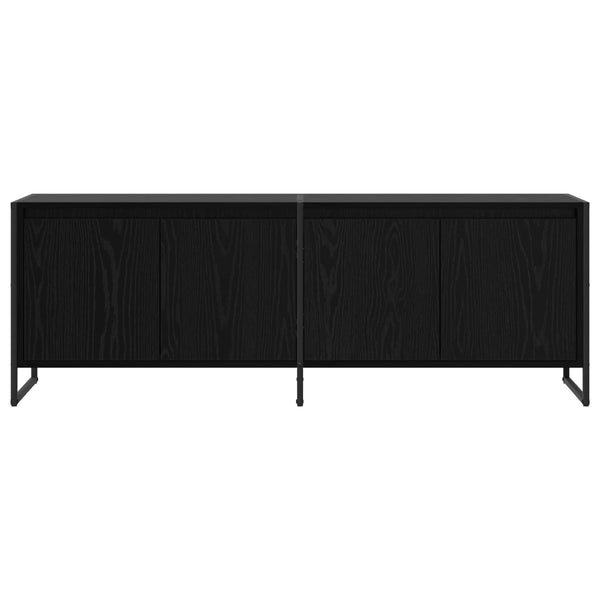 TV-Schrank Schwarz Eichen-Optik 140 cm