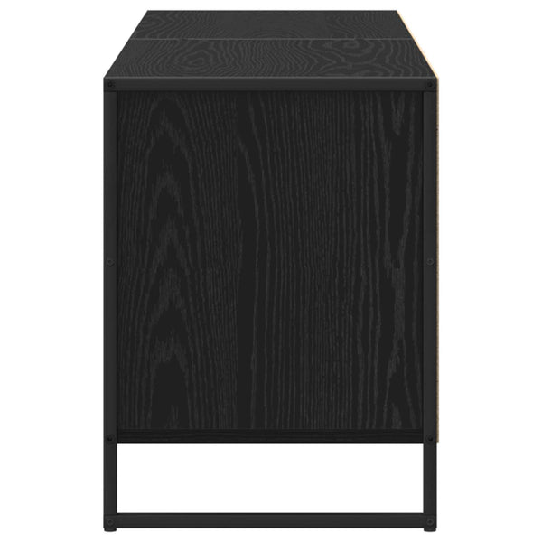 TV-Schrank Schwarz Eichen-Optik 140 cm