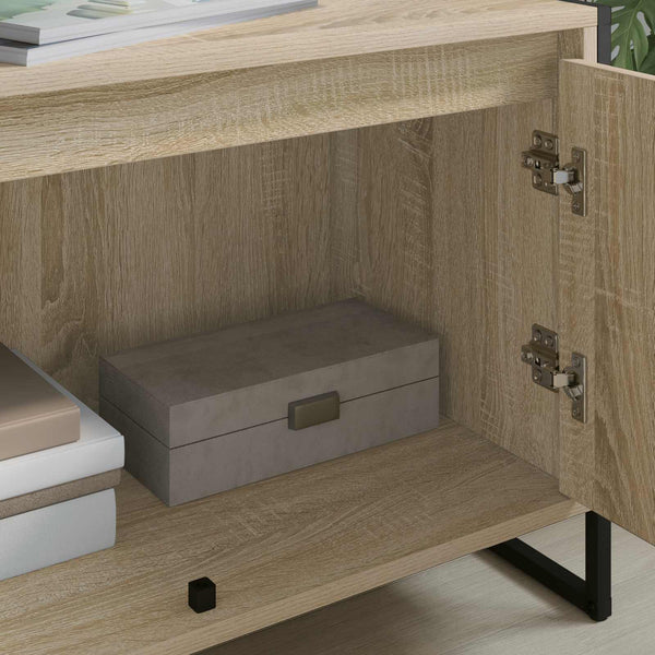 vidaXL Meuble TV Sonoma 140 x 36 x 49,5 cm Bois d'ingénierie