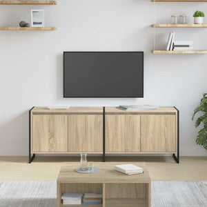 vidaXL Meuble TV Sonoma 140 x 36 x 49,5 cm Bois d'ingénierie