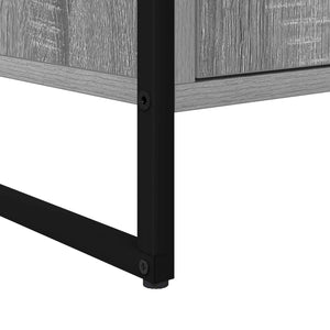 vidaXL Meuble TV Sonoma Gris 140 x 36 x 49,5 cm Bois d'ingénierie