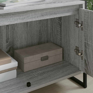 vidaXL Meuble TV Sonoma Gris 140 x 36 x 49,5 cm Bois d'ingénierie