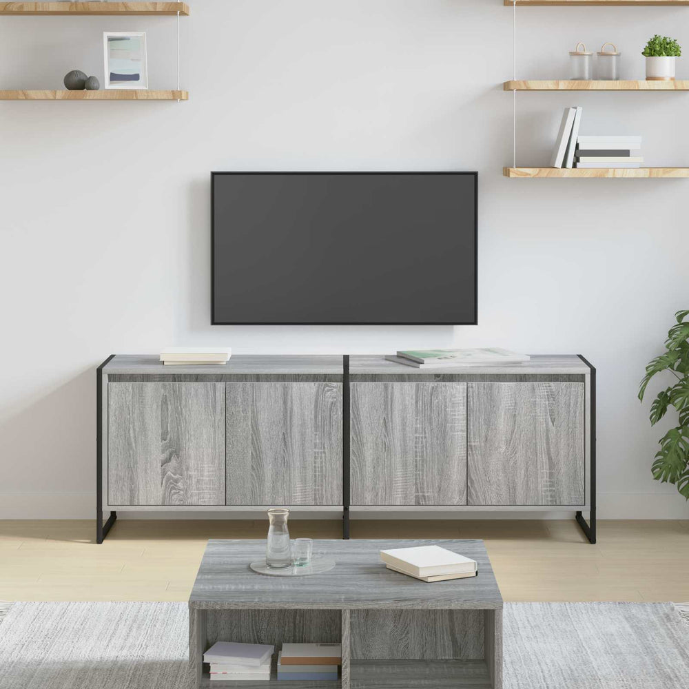 TV-Schrank Grau Sonoma 140 cm