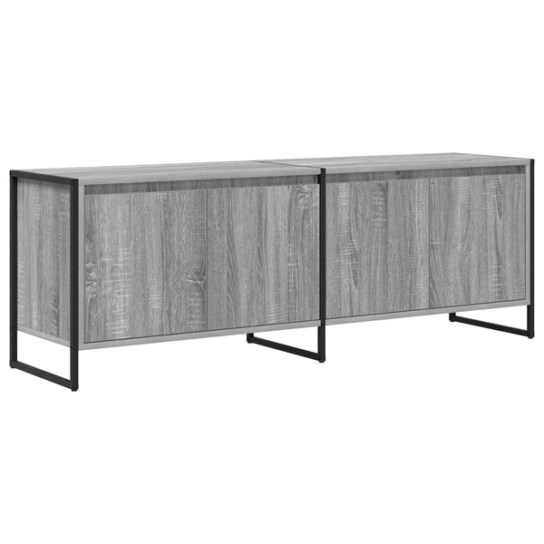 vidaXL Meuble TV Sonoma Gris 140 x 36 x 49,5 cm Bois d'ingénierie