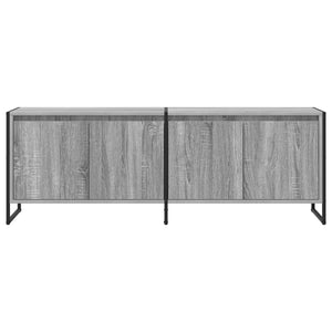 vidaXL Meuble TV Sonoma Gris 140 x 36 x 49,5 cm Bois d'ingénierie