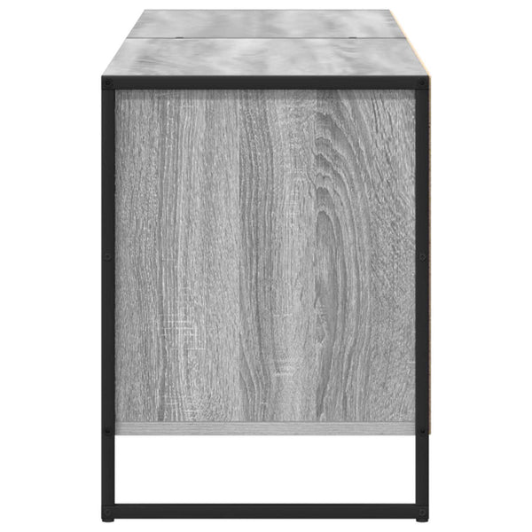 vidaXL Meuble TV Sonoma Gris 140 x 36 x 49,5 cm Bois d'ingénierie