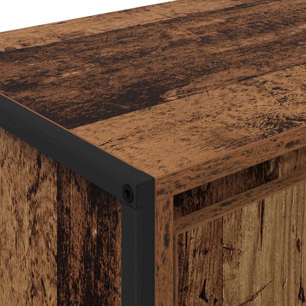 vidaXL Meuble TV bois de récupération 140 x 36 x 49,5 cm Bois d'ingénierie