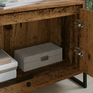 vidaXL Meuble TV bois de récupération 140 x 36 x 49,5 cm Bois d'ingénierie