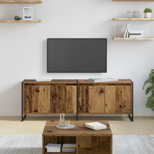 vidaXL Meuble TV bois de récupération 140 x 36 x 49,5 cm Bois d'ingénierie