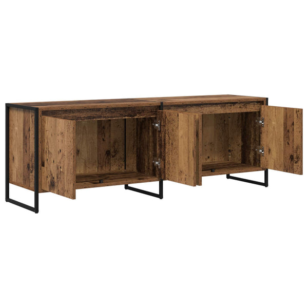 vidaXL Meuble TV bois de récupération 140 x 36 x 49,5 cm Bois d'ingénierie