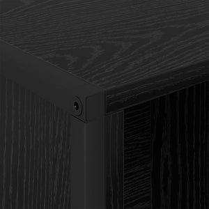 vidaXL Bibliothèque noir aspect chêne 99,5 x 30 x 108,5 cm