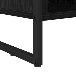 vidaXL Bibliothèque noir aspect chêne 99,5 x 30 x 108,5 cm