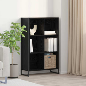 vidaXL Bibliothèque noir aspect chêne 99,5 x 30 x 108,5 cm