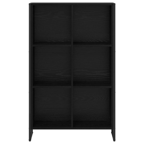 vidaXL Bibliothèque noir aspect chêne 99,5 x 30 x 108,5 cm