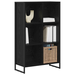 vidaXL Bibliothèque noir aspect chêne 99,5 x 30 x 108,5 cm