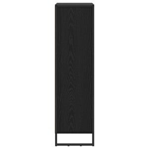 vidaXL Bibliothèque noir aspect chêne 99,5 x 30 x 108,5 cm