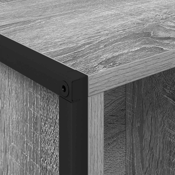 Graues Bücherregal Sonoma, 108,5 cm hoch