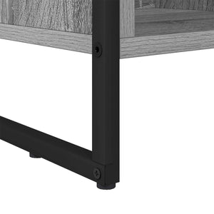 Graues Bücherregal Sonoma, 108,5 cm hoch