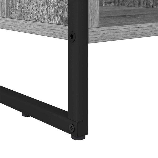 Graues Bücherregal Sonoma, 108,5 cm hoch