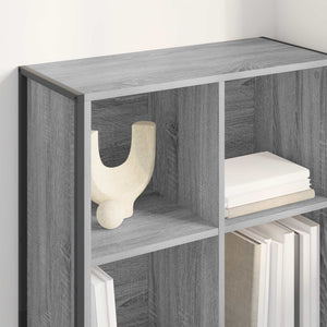 Graues Bücherregal Sonoma, 108,5 cm hoch
