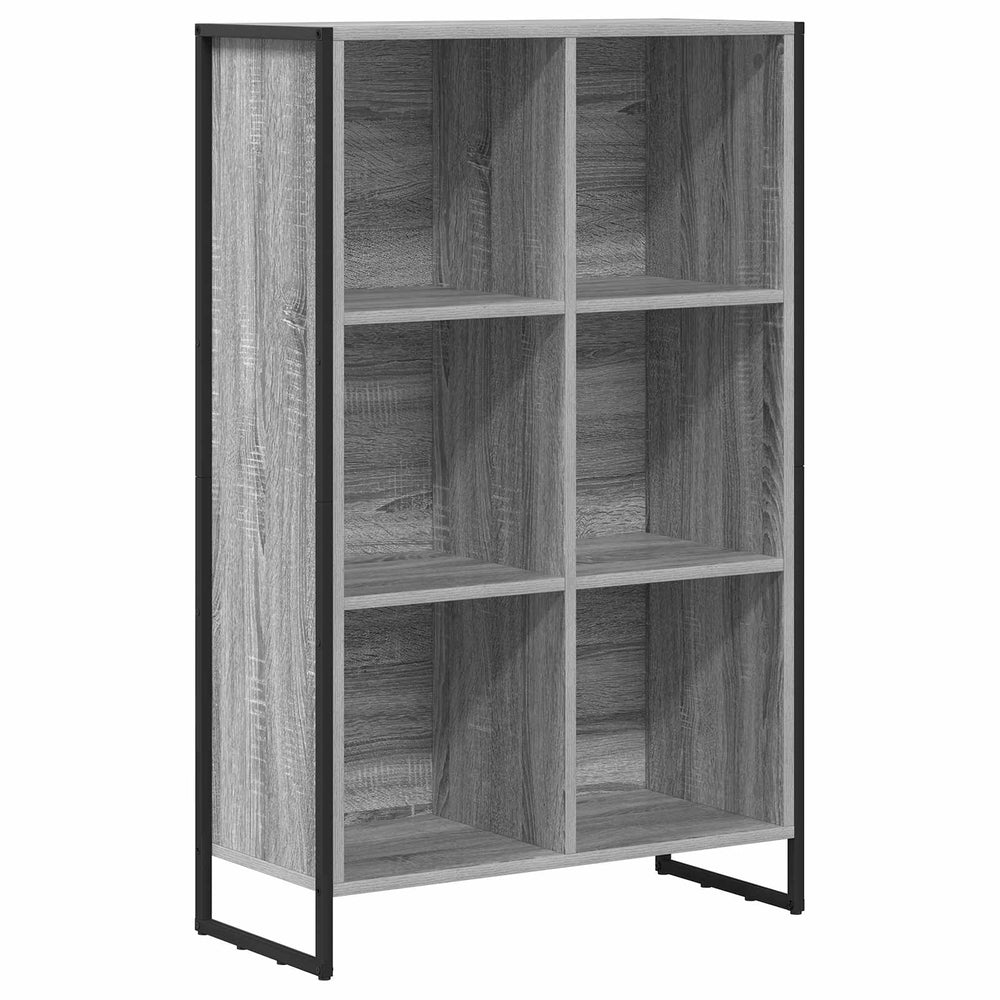 Graues Bücherregal Sonoma, 108,5 cm hoch