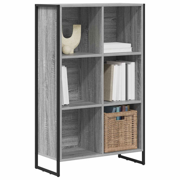 Graues Bücherregal Sonoma, 108,5 cm hoch