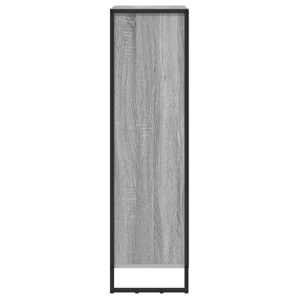 Graues Bücherregal Sonoma, 108,5 cm hoch
