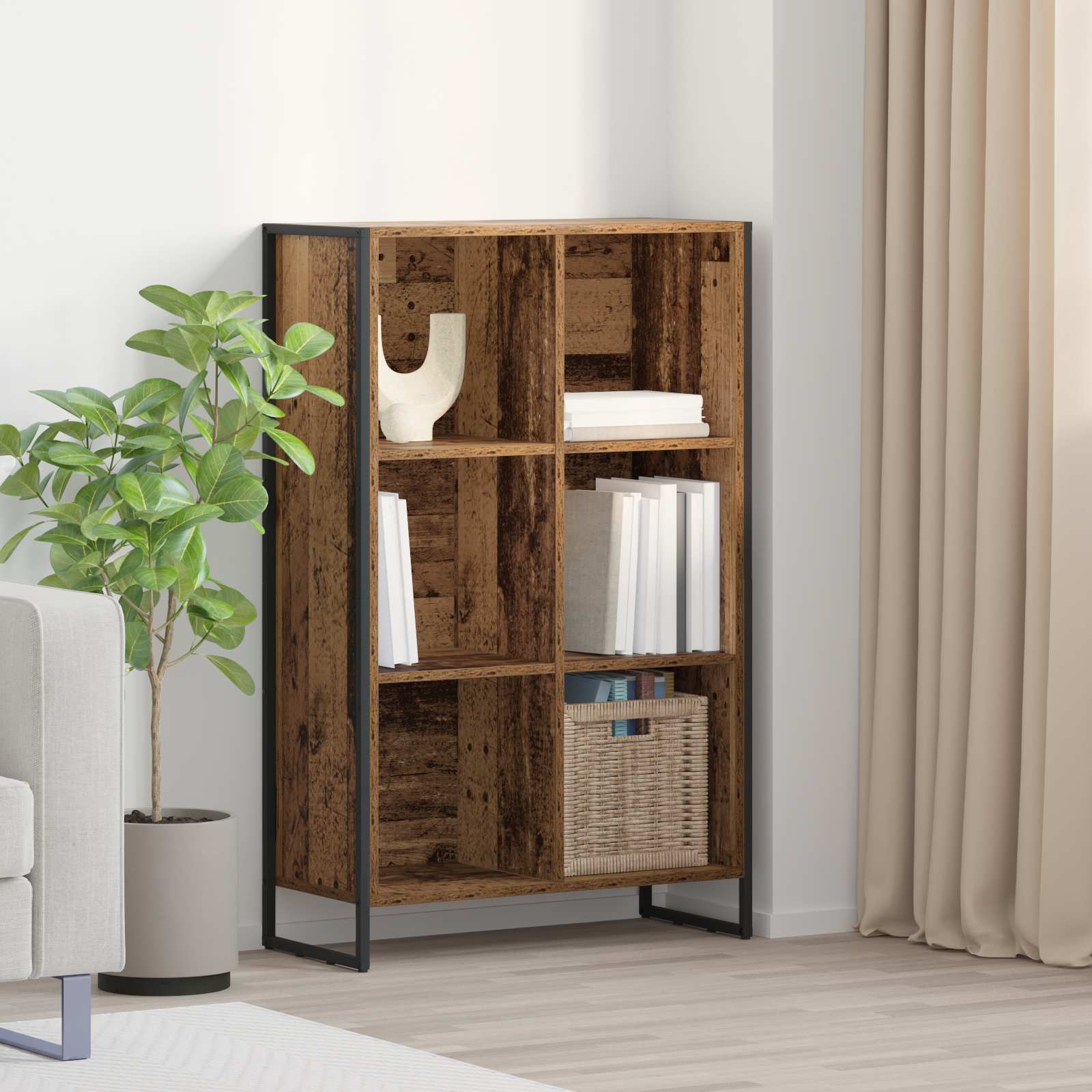 Bücherregal Altholz 108,5 cm