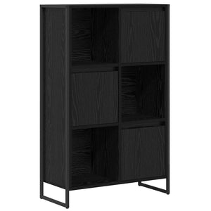 Bücherregal Schwarz Eichen-Optik