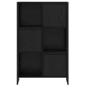 Bücherregal Schwarz Eichen-Optik