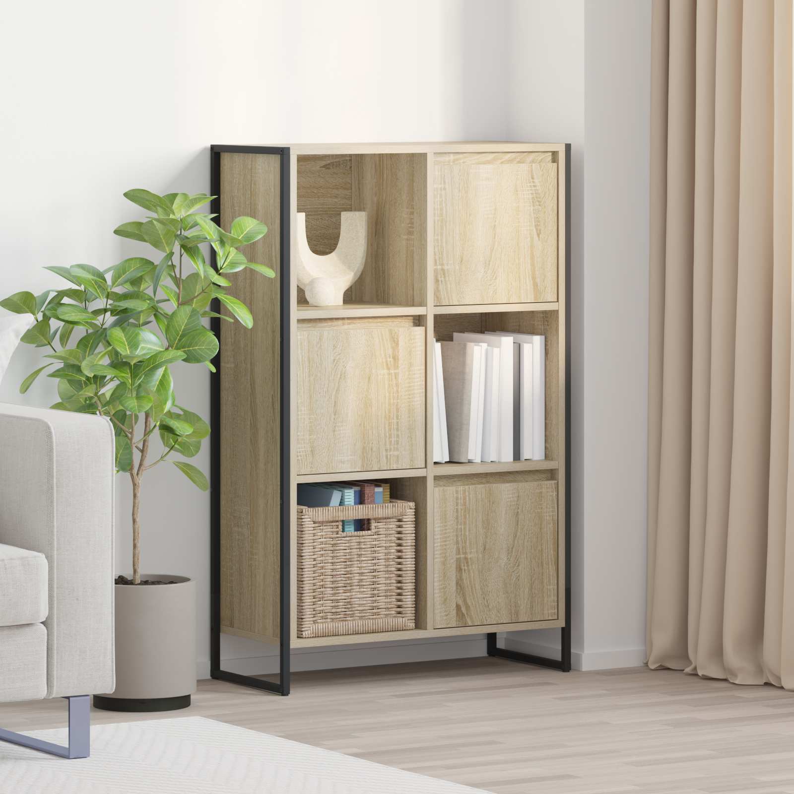 Sonoma Bücherregal Holzwerkstoff 68x30x108.5 cm