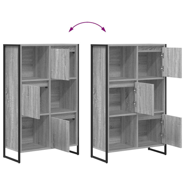 Bücherregal Grau Sonoma 68x30x108.5cm