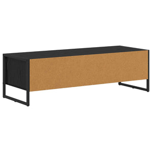 TV-Schrank Schwarz Eichen-Optik 100 cm