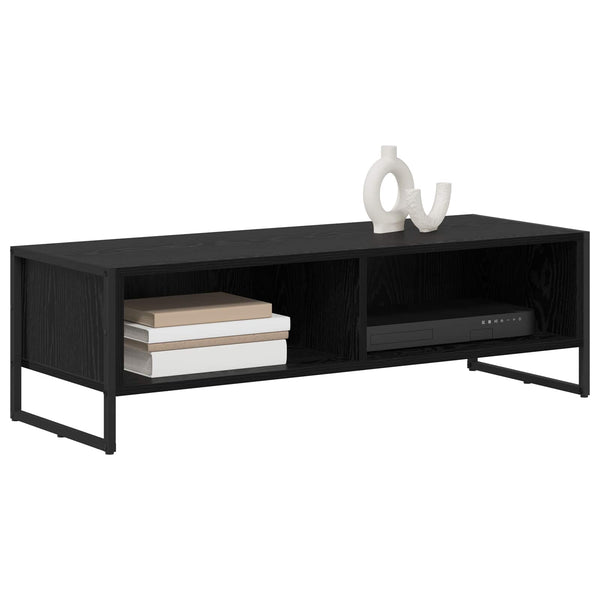 TV-Schrank Schwarz Eichen-Optik 100 cm