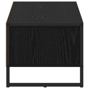 TV-Schrank Schwarz Eichen-Optik 100 cm