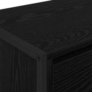 TV-Schrank Schwarz Eichen-Optik 100 cm
