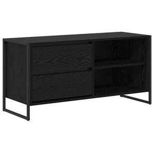 TV-Schrank Schwarz Eichen-Optik 100 cm